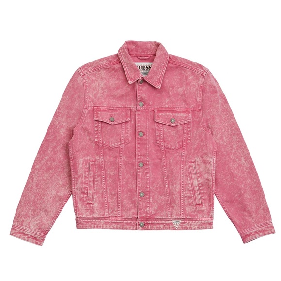 NTWRK Guess Pinks Hot Dogs Denim Jacket - Picture 2 of 3